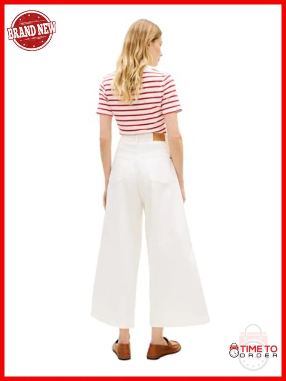 High Rise Wide Leg Jeans with Stretch